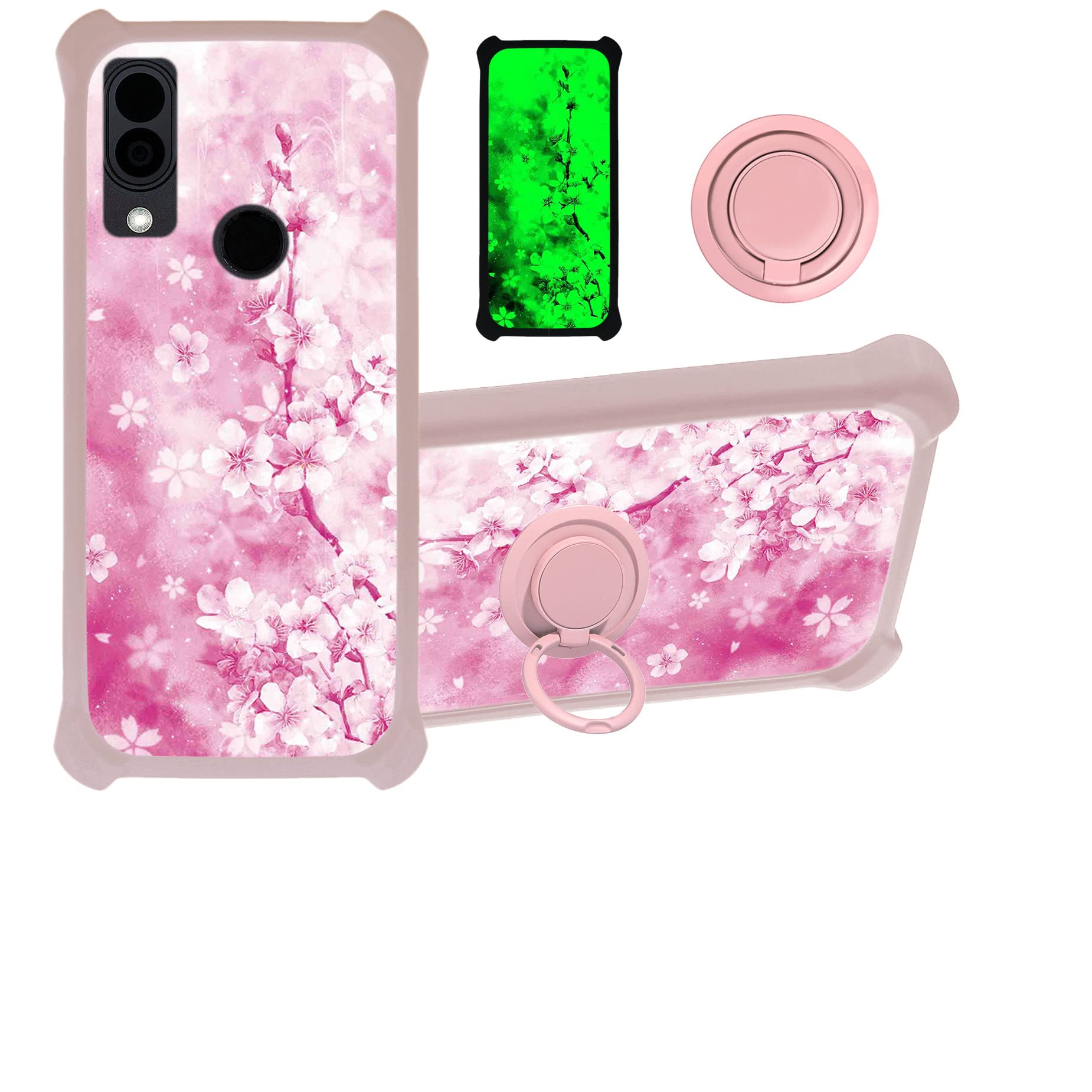 Custodia per Cat S62 Pro Custodia Compatibile con Cat S62 Pro Custodia Case Cover [con protezione dello schermo in vetro temperato][PC + TPU 2 in 1] YGF-MH