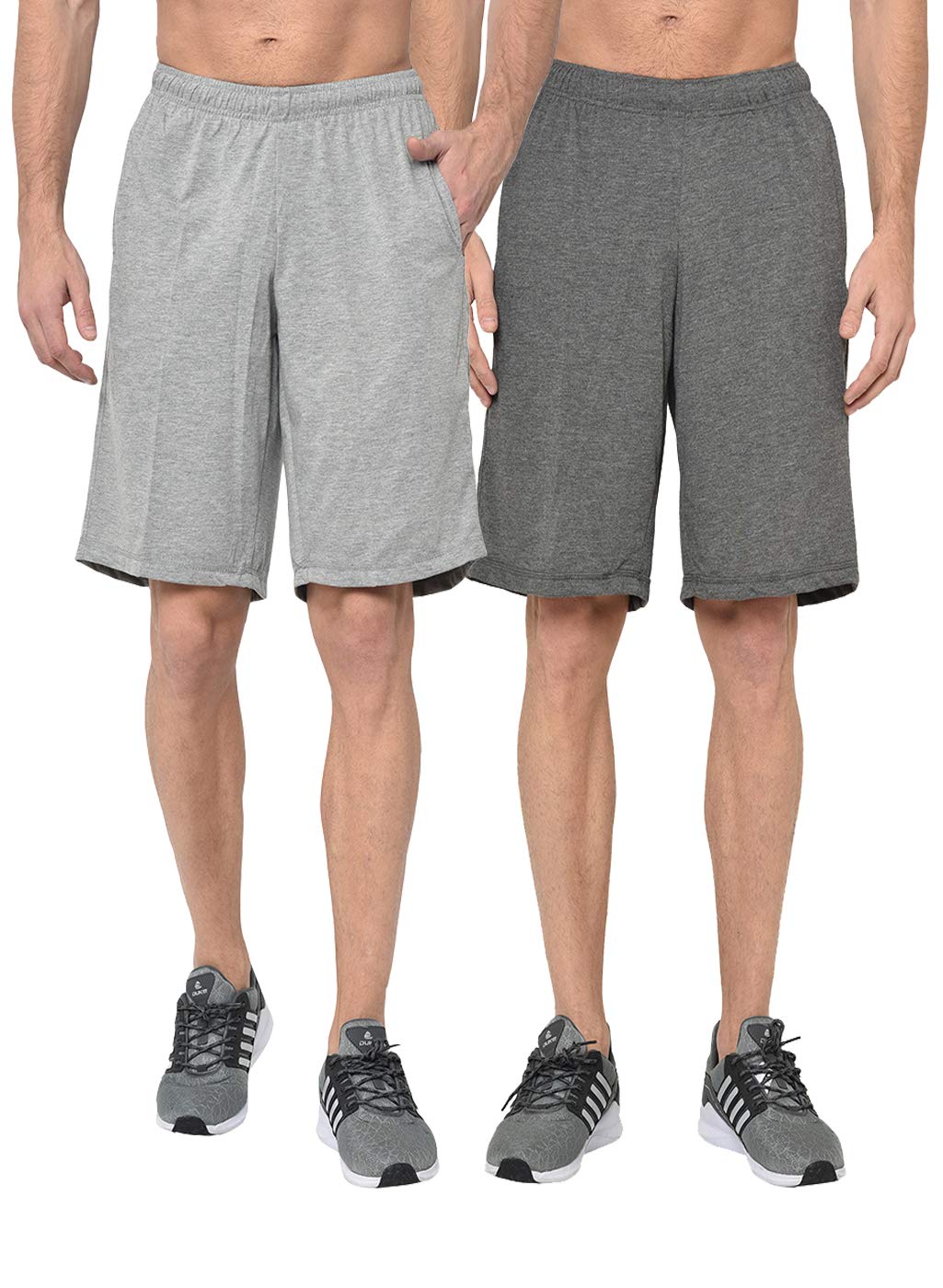 Cotton Blended Multi Lounge Shorts/Bermudas for Men (Pack of 2)-D12_MLG_ANT_0002-P-image-41