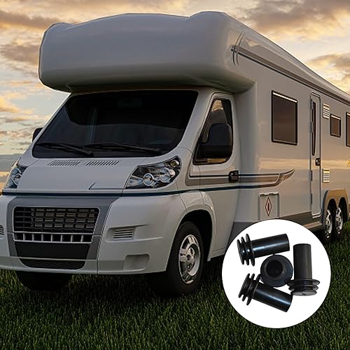 Paquete de 4 fundas protectoras de canalón de caravana, cubierta de extensión de canalón de lluvia, evita que los extremos de la boquilla de canalón