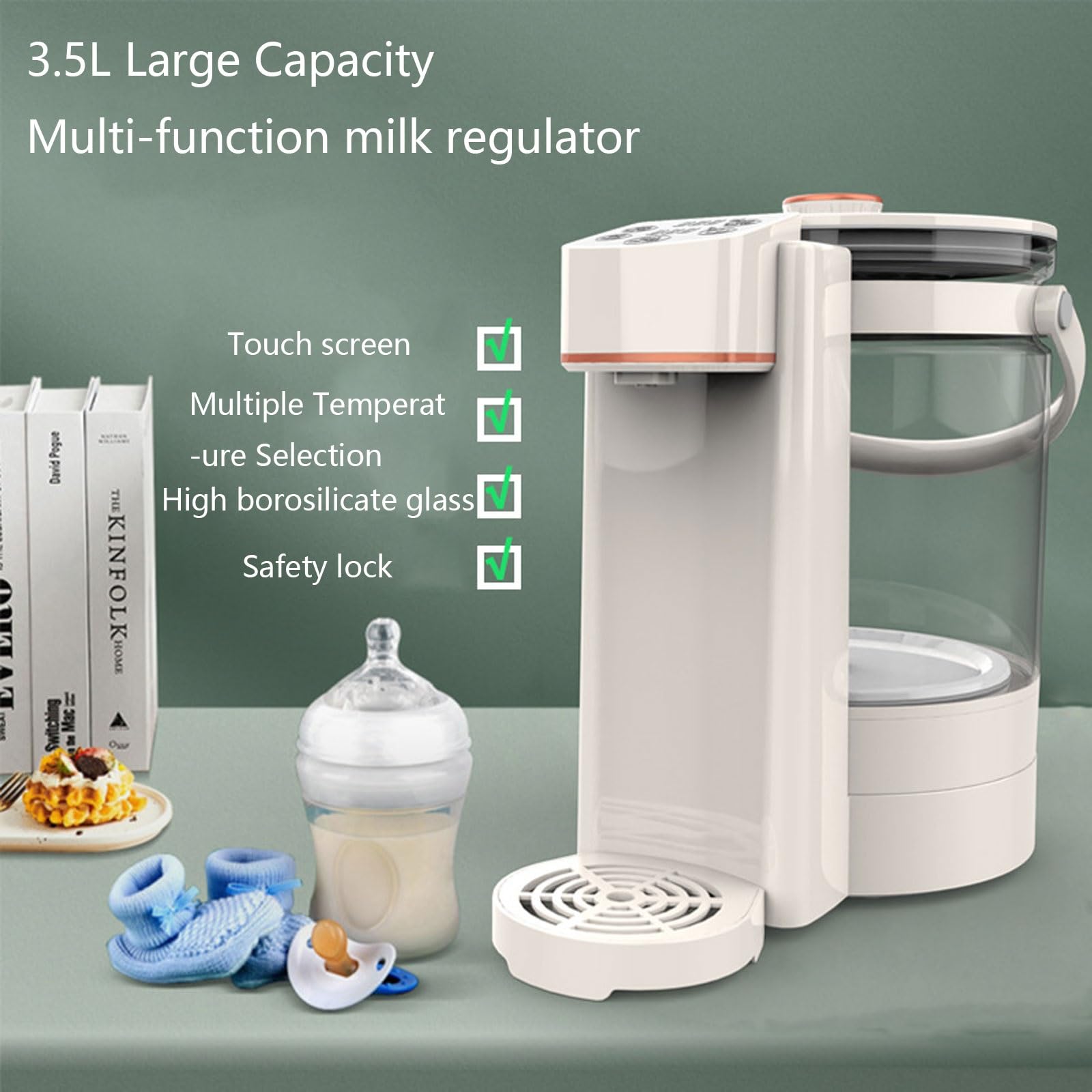 Dispensador instantáneo de agua caliente, práctico y eficiente dispensador de agua mineral/embotellada para viajes, hotel, tiempo de dispensación de 3 segundos