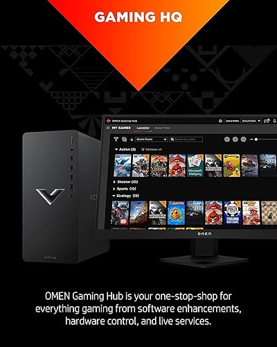 Miniatura 7 de HP Victus - Computadora de escritorio para juegos TG02-0091 AMD Ryzen 5 5600G NVIDIA GeForce RTX 3060 12GB GDDR6 16GB DDR4 RAM almacenamiento SSD de