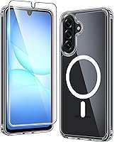 Vista 211 de FNTCASE Funda para iPhone 15 Plus: Fundas magnéticas transparentes para teléfono con protector de pantalla compatible con Magsafe Slim Anti