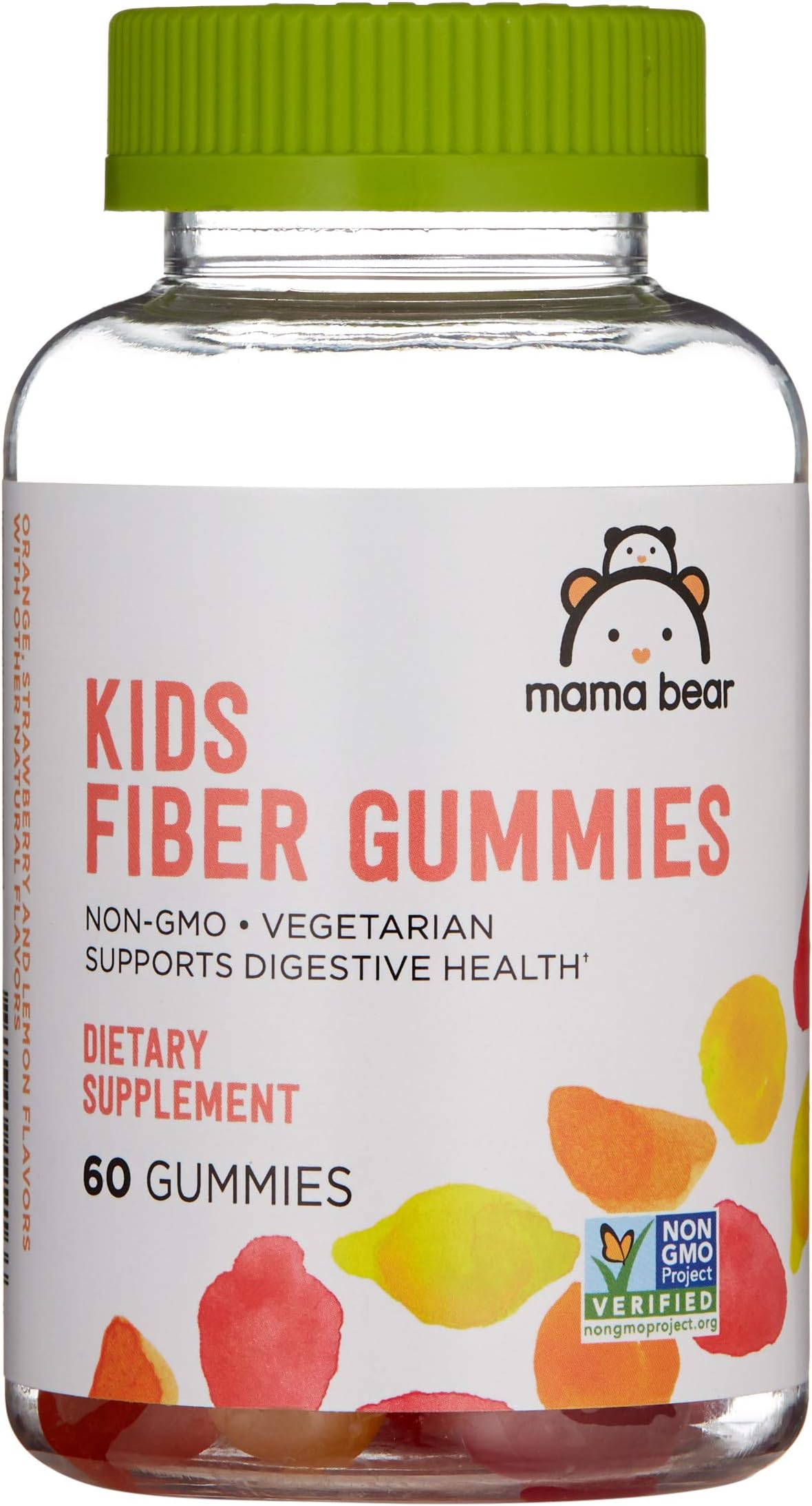 - Amazon Brand - Mama Bear - Kids Fiber Gummies - Supports Digestive Health, Orange, 60 Count