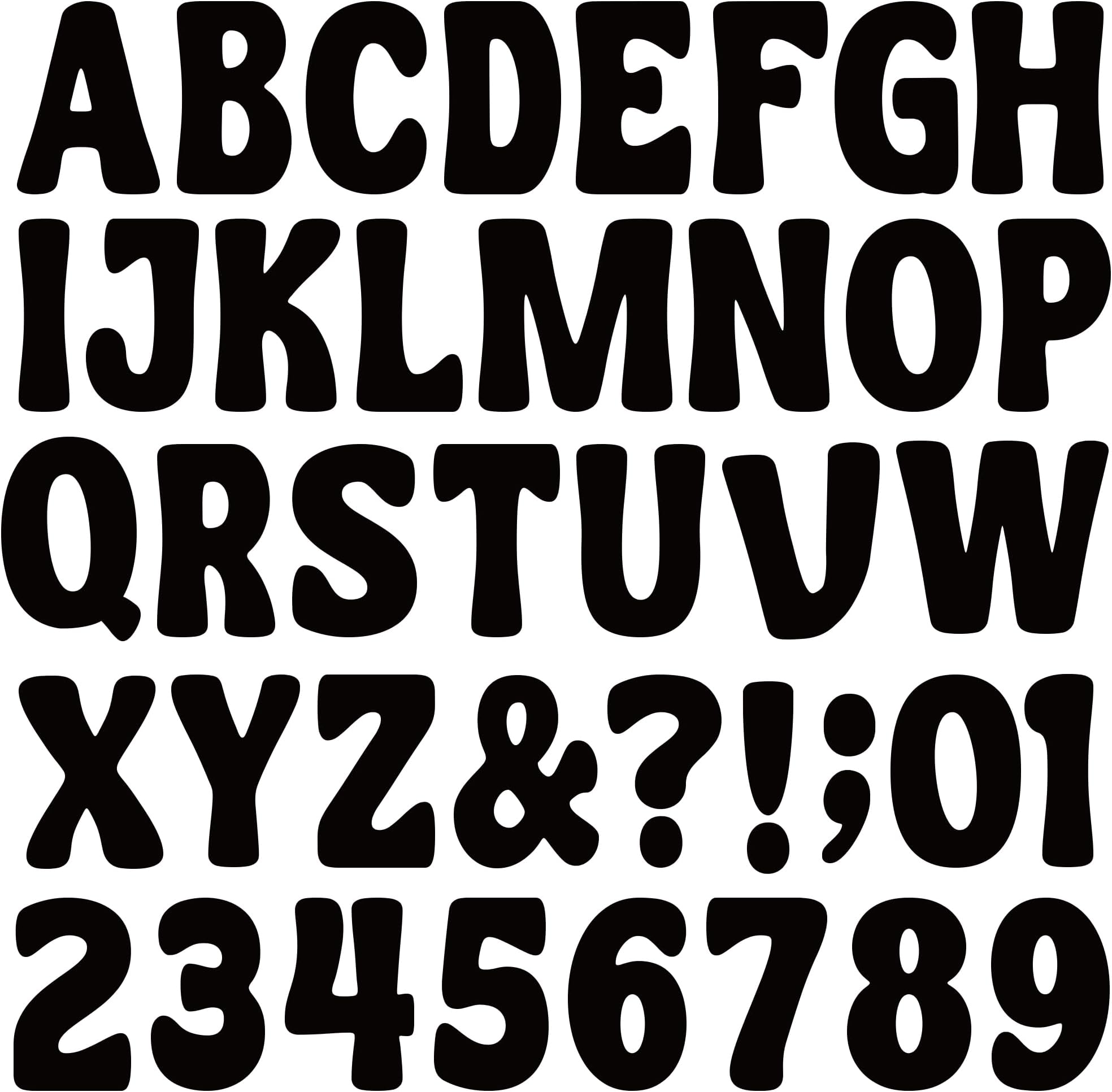 Bulletin Board Letters 150 PCS Letter Stickers Large Alphabet Number Stickers Vinyl Self-Adhesive Sticker Letters for Bulletin Poster Board Mailbox Craft Classroom School Party Decor (Black, 3 Inch)