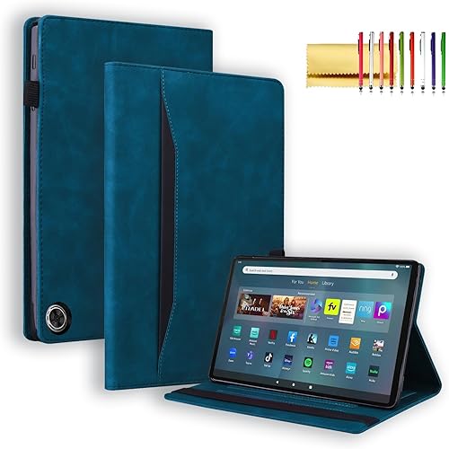 Funda tipo folio para Tienda Fire Max 11 2023 (13 generación), piel sintética, soporte multiángulo, carcasa trasera de poliuretano termoplástico