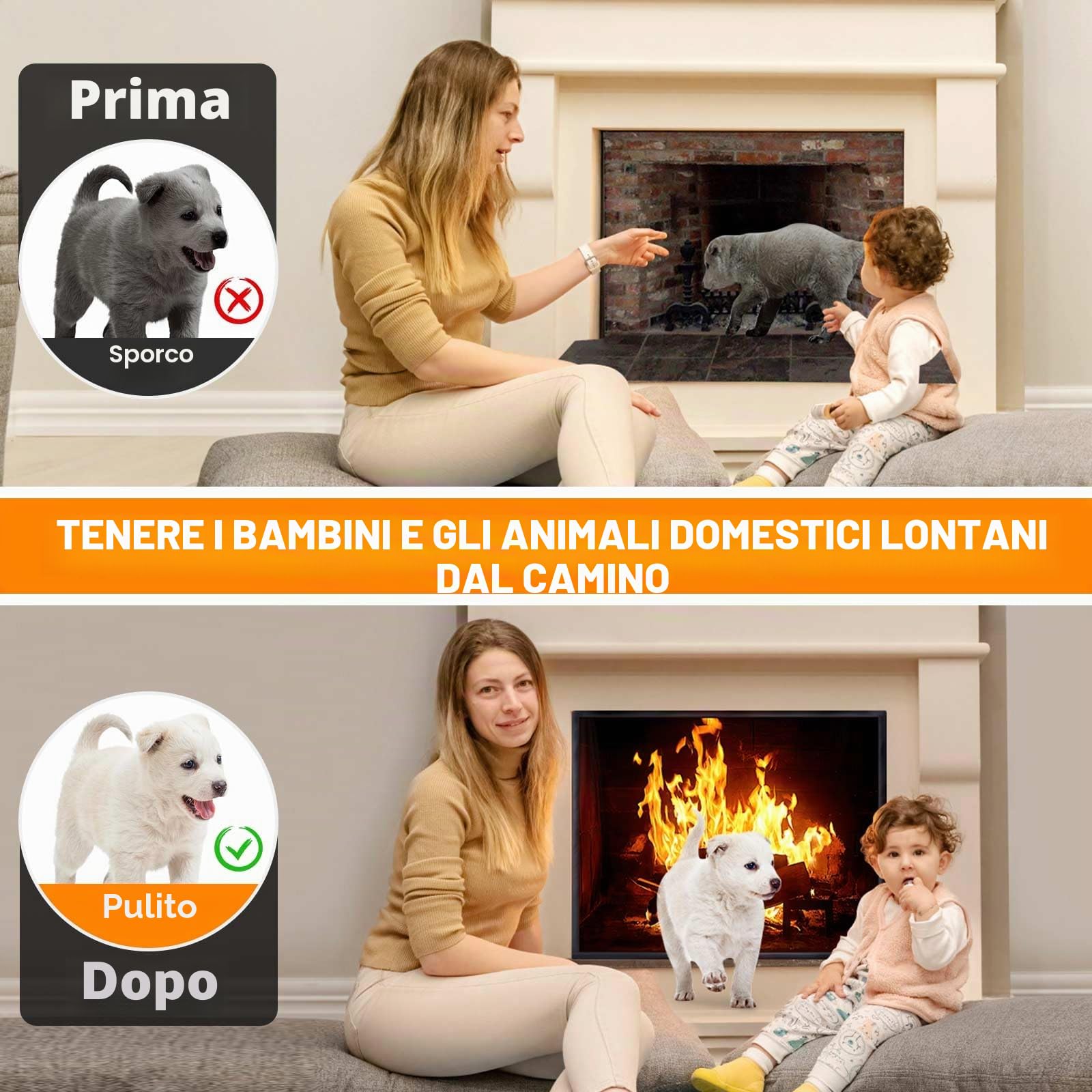 CADARA Copertura magnetica per camino, coperta blocca la perdita di calore durante la notte, tappo regolabile per risparmiare energia, isolamento del camino 83,8 cm di larghezza x 73,7 cm di altezza