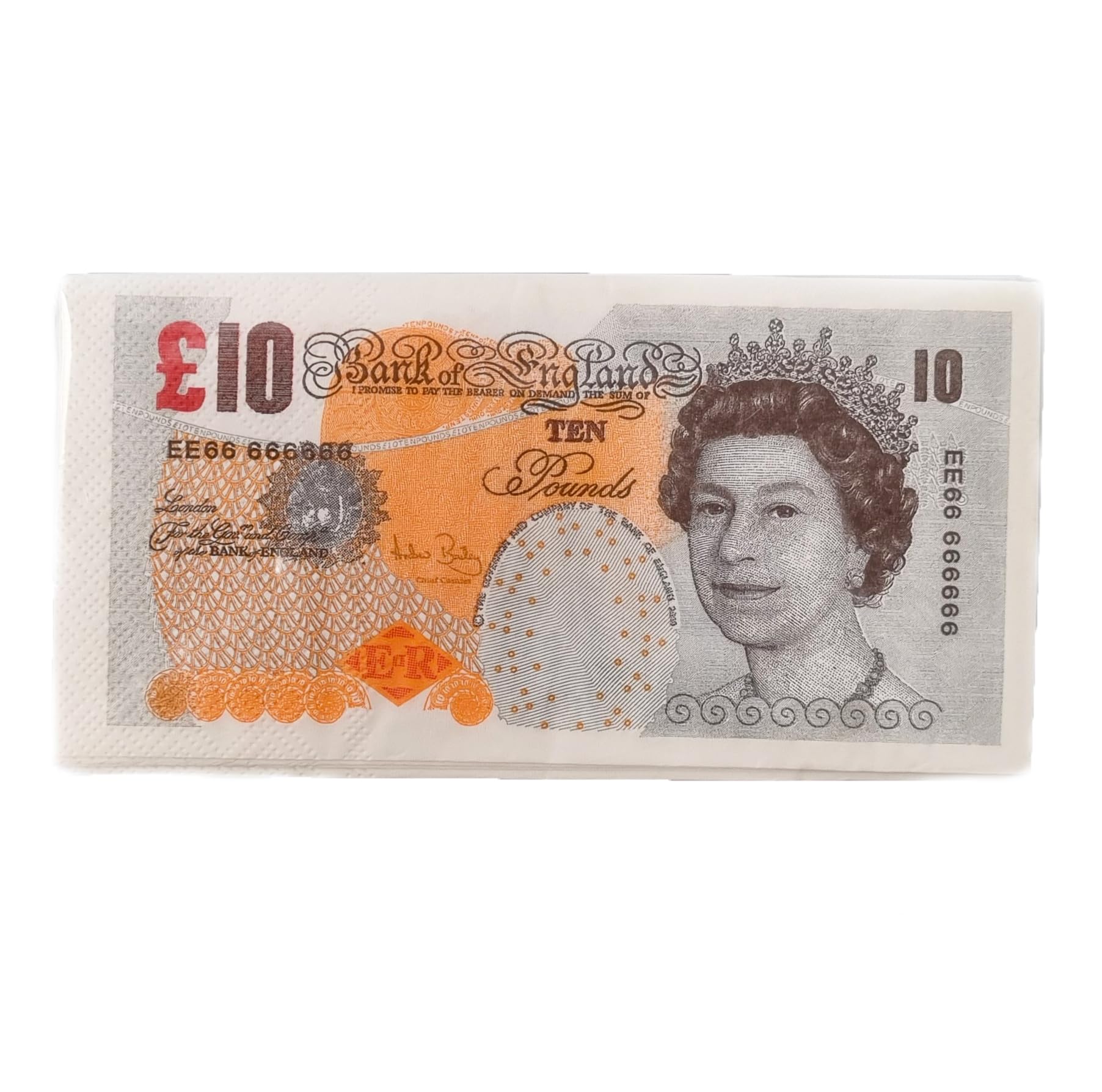 Bank Note Paper Napkins £10 Fifty Pound Novelty Pack of 10 : Amazon.co.uk:  Home & Kitchen