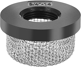 Stainless Steel Mesh Strainer, 3/4"-14 Aerator Screen, Compatible with Livewell Pump, Industrial Plumbing Inline, Garden Washers, and Baitwell, Enhancing Filtering and Aeration