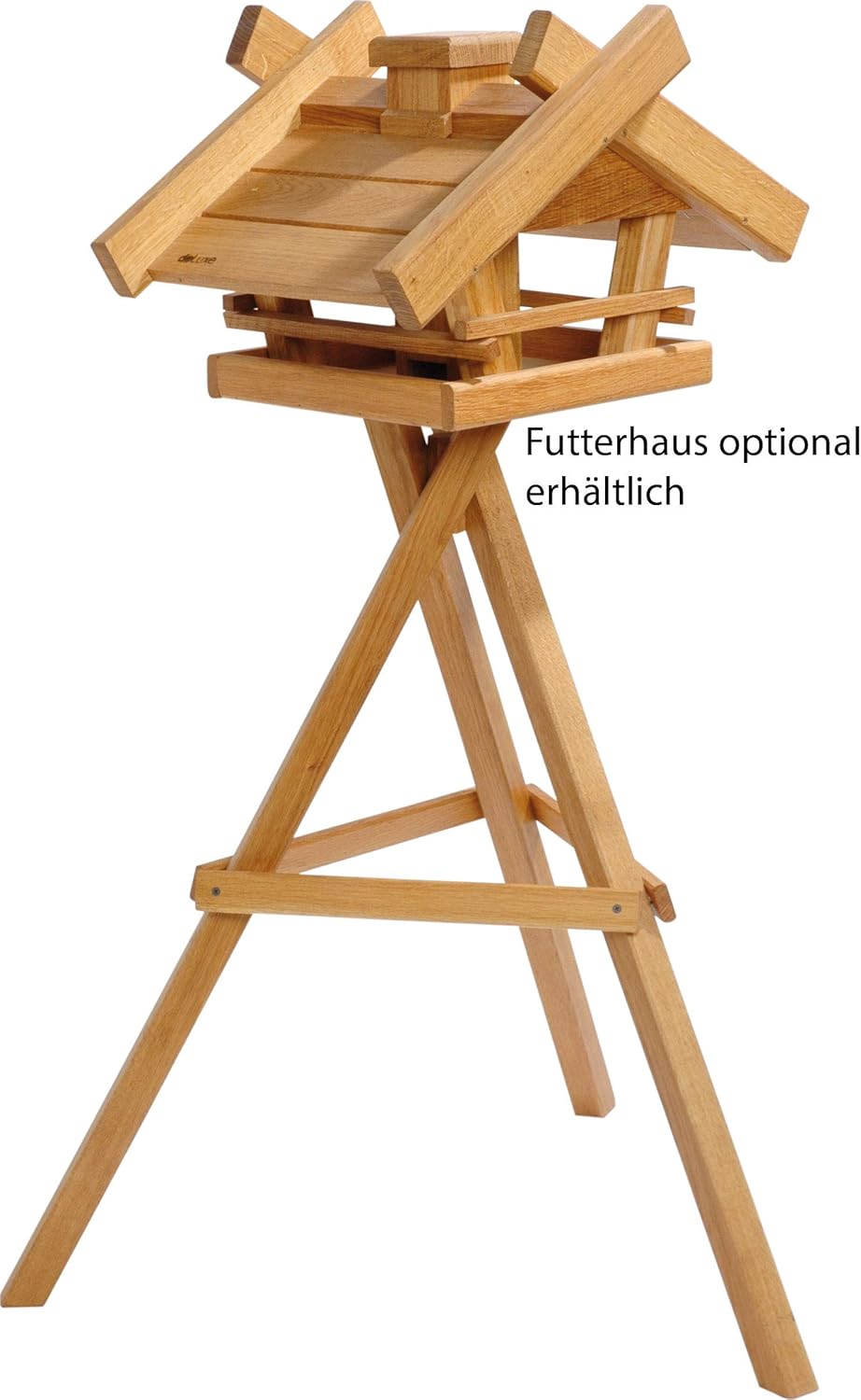 Solid Oak Birdhouse Stand (Oiled Oak) Birdfeeder Stand