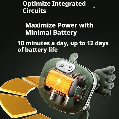 Miniatura 5 de Masajeador calentado, masajeador de cuello con calor, masaje de amasamiento 4D de mano humana biónico, alivia el estrés y la fatiga del cuello,