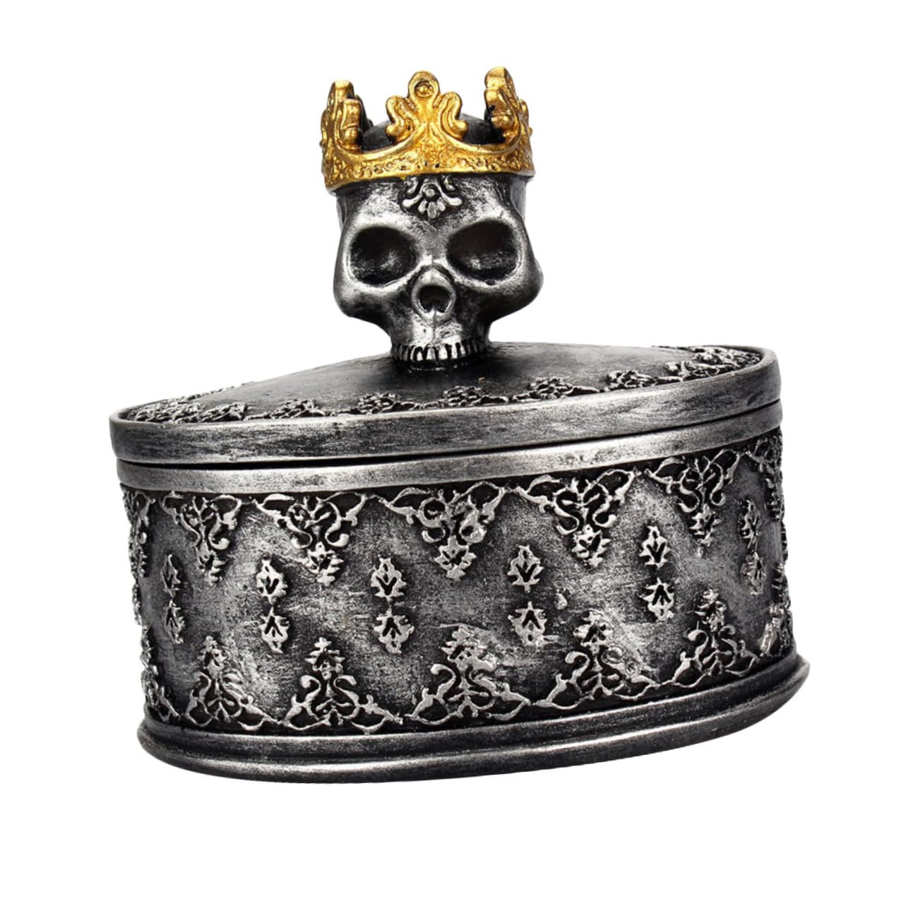 Étui à bijoux Halloween de table en forme de crâne pour ranger vos bagues et petits secrets