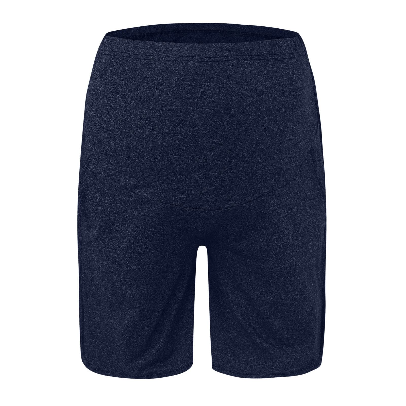 Pantaloncini Premaman Estivi - Sopra La Pancia, Con Coulisse, In Cotone, Per Gravidanza E Allattamento - Foto 2