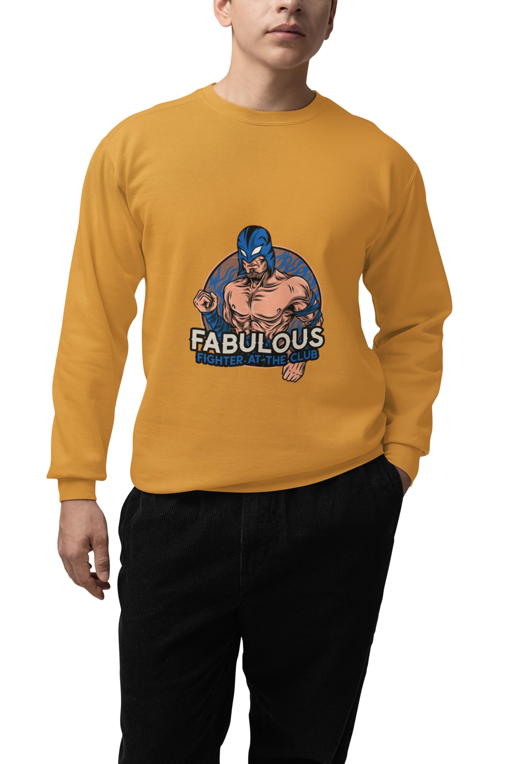 Men's Classic Fit Sweatshirt | Ribbed Cuffs & Waistband | 100% Pure Cotton Pullover for Everyday Wear-image-24