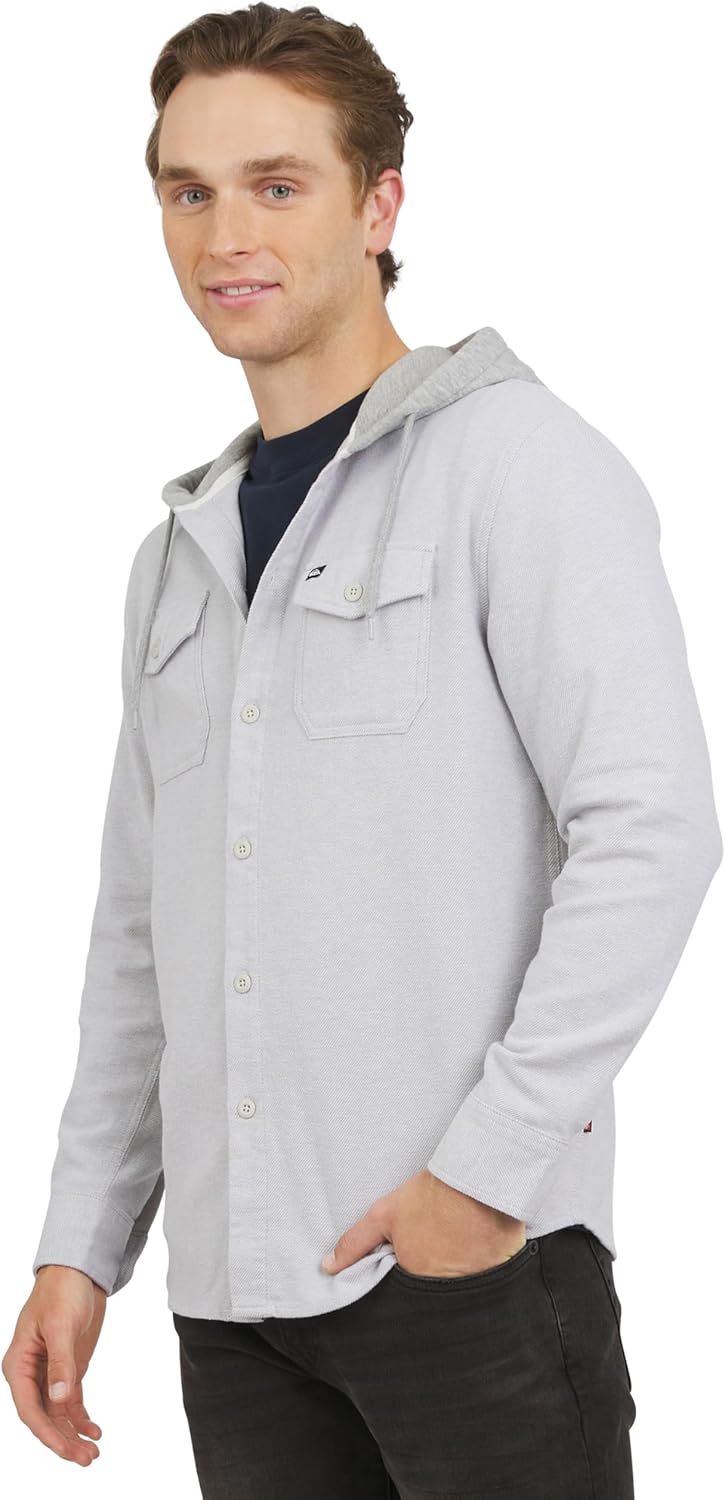 Quiksilver Men's Regular Fit Cozy Soft Button Down Hooded Flannel Shirt (S-XL)