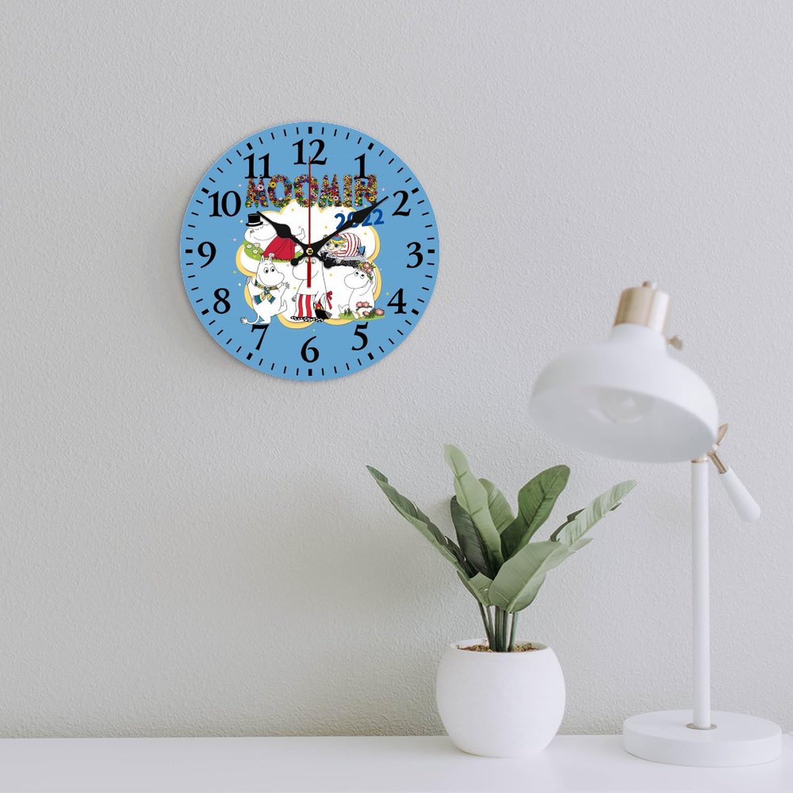 ムーミン　壁掛け時計 Amazon.co.jp: ムーミン 掛け時計 PVC壁掛け時計 静音 連続秒針