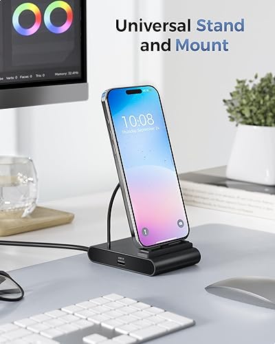 Miniatura 8 de Cable Matters Hub USB C 5 en 1 para iPhone 15 HDMI 4K60Hz, estación de acoplamiento para iPad con Gigabit Ethernet, puerto USB-A 3.2, carga PD de