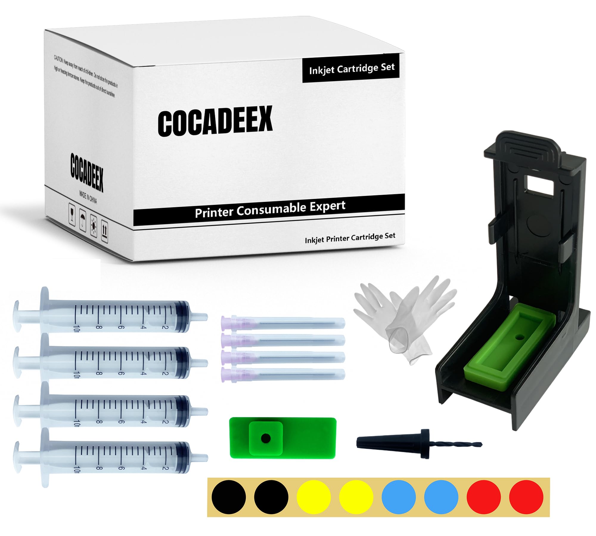 COCADEEX Ink Refill Tools Compatible with Canon PG-285XL CL-286XL 285XL 286XL Ink Cartridges, for TR7820 TS7720 TS7722 Printer
