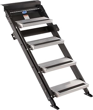 MORryde STP-215 Flip Tread RV Entry Step - 4-Step