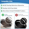 2 Pack Leakproof Lid Replacement for Stanley Quencher, Leak Proof Lid for Stanley H2.0 Flow State Tumbler,Flip Straw Lid 40 oz for Stanley Cup Accessories