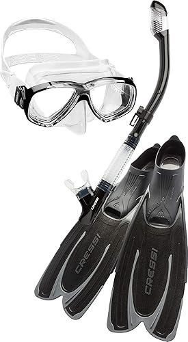 Cressi - Equipo de buceo de gama alta para adultos  Agua & Perla & Tao Dry Made Quality desde 1946