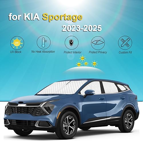 Miniatura 184 de KMF - Parasol de repuesto para parabrisas, cubierta para ventana lateral y trasera, cubierta protectora para visor, para campamento, bebé, bloqueo