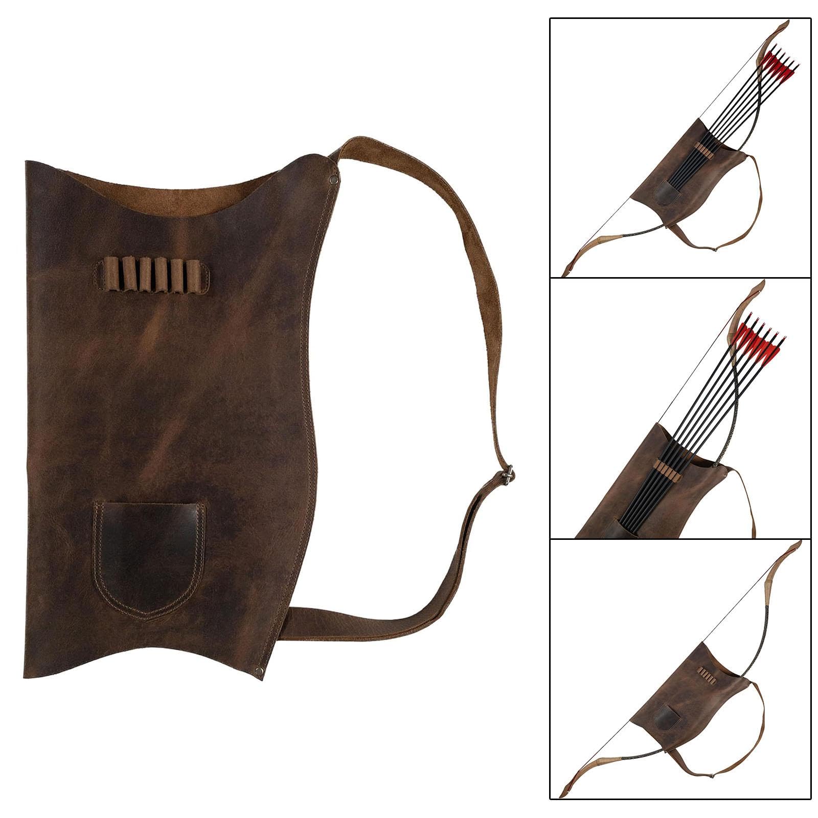 predolo Carcaj para Arco de Tiro con Arco, Diseño Medieval, Accesorios para Arqueros Al Aire Libre, Soporte para Flechas