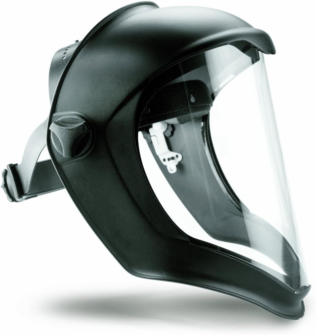 Uvex S8510 Bionic Shield, Black Matte Face Shield, Clear Polycarbonate Anti-Fog/Hardcoat Lens, 3 Pack