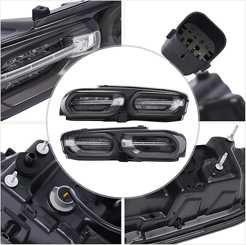 Miniatura 3 de LYNICESHOP Luces traseras LED de freno para Chevy Camaro 2019 2020 2021, luz trasera LED, lente transparente, luces traseras LED, montaje trasero