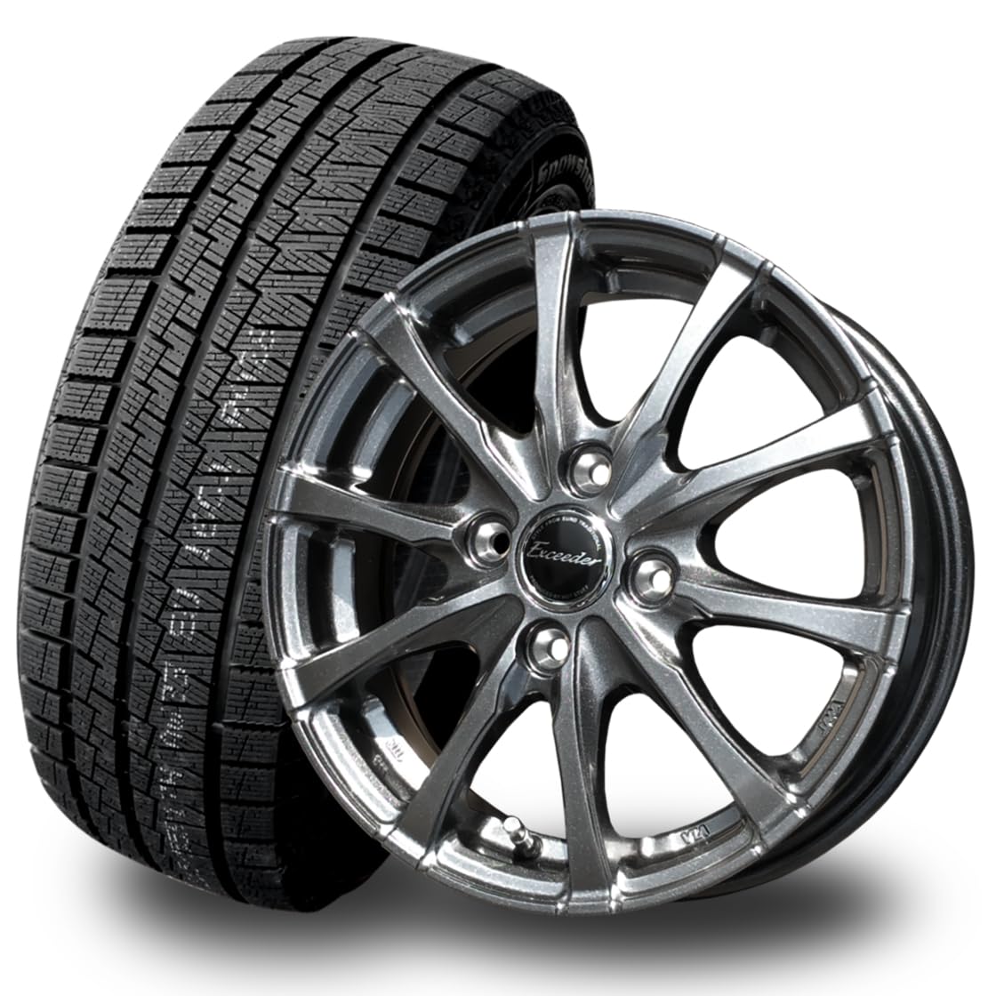Amazon | 165/60R14 スタッドレス&ホイール4本セット DA17エブリィ