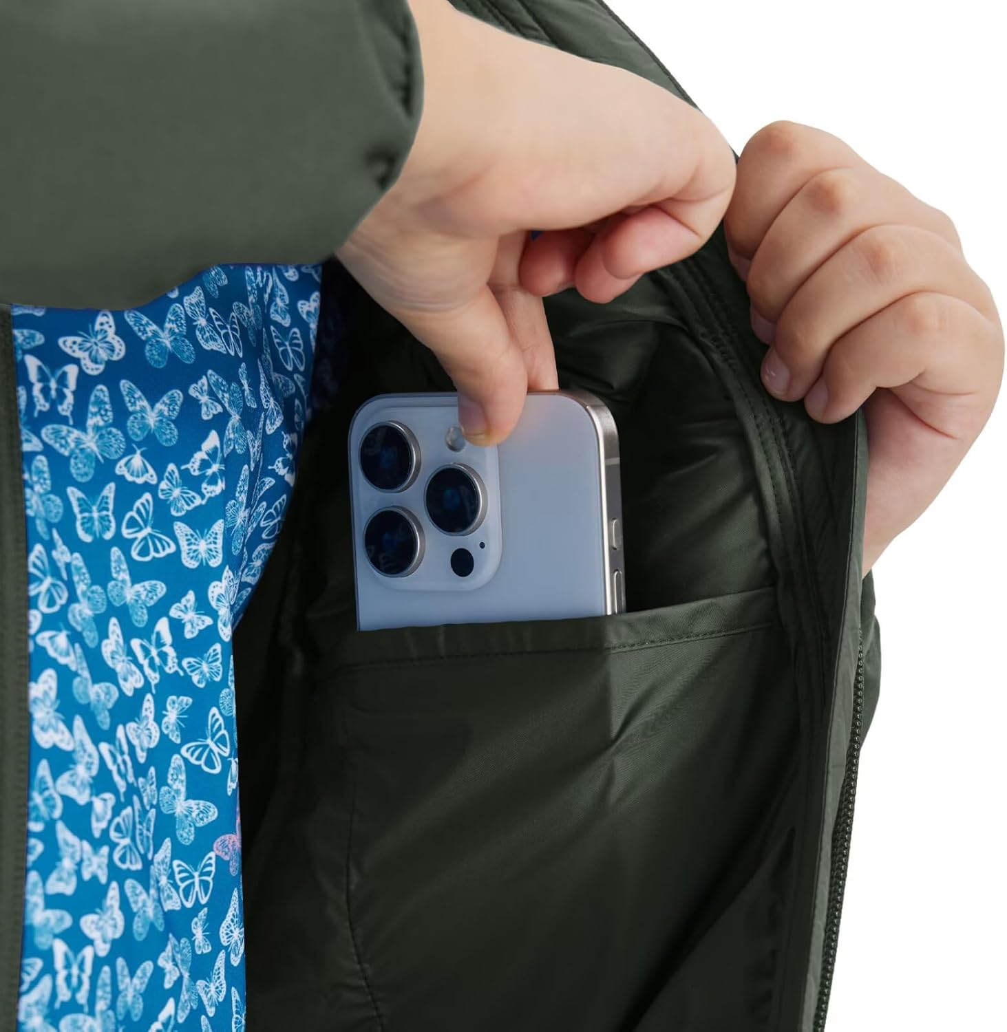 M MAELREG Boys Winter Jacket Lightweight Performance Windproof Collar Full Zip Casual Youth Puffer Jacket with Pockets - Image 4