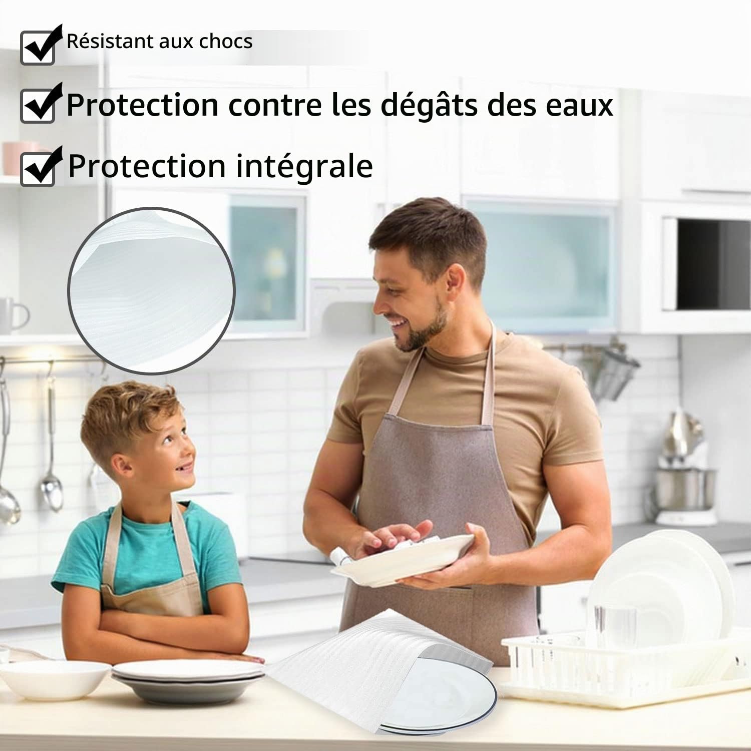 Cartons Déménagement Verres et Vaisselle, 100 Pièce Papier Emballage Demenagement, Papier Bulles Emballage, Carton pour Déménagement pour Protéger Verre Meubles Vaisselle