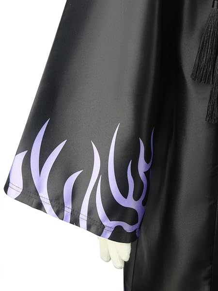 LCXYYY Garçon Déguisement Korea Hip-Hop Dance Performance Outift Noir Imprimé Veste et Gilet Pantalon Pendentif pour Cosplay Enfant Carnaval Halloween Fête Masquerade Jeu de rôle Costume, 4-12 ans - 4