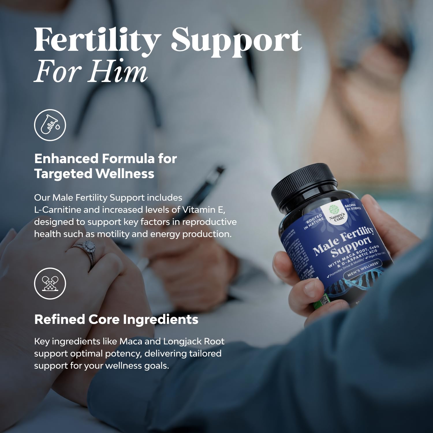 Male Fertility Supplements - Mens Prenatal Vitamins - 90 Count — Amazon image 2