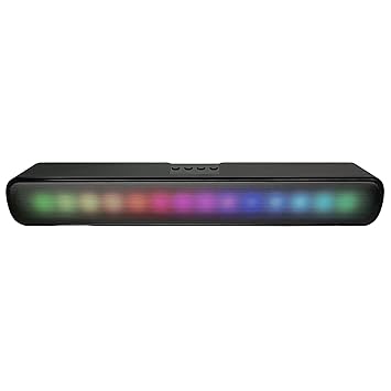 JACK MARTIN s 100 Bluetooth Speaker with LED Lights and Long Battery Backup 10 W Bluetooth Soundbar (Black, 2.0 Channel)