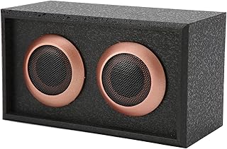 Wooden Tweeter Speaker, 35W Wooden HiFi Tweeter Speaker, Home Theater Wooden Bookshelf Speaker, 4inch Tweeter Speaker for Home, Party (Black)