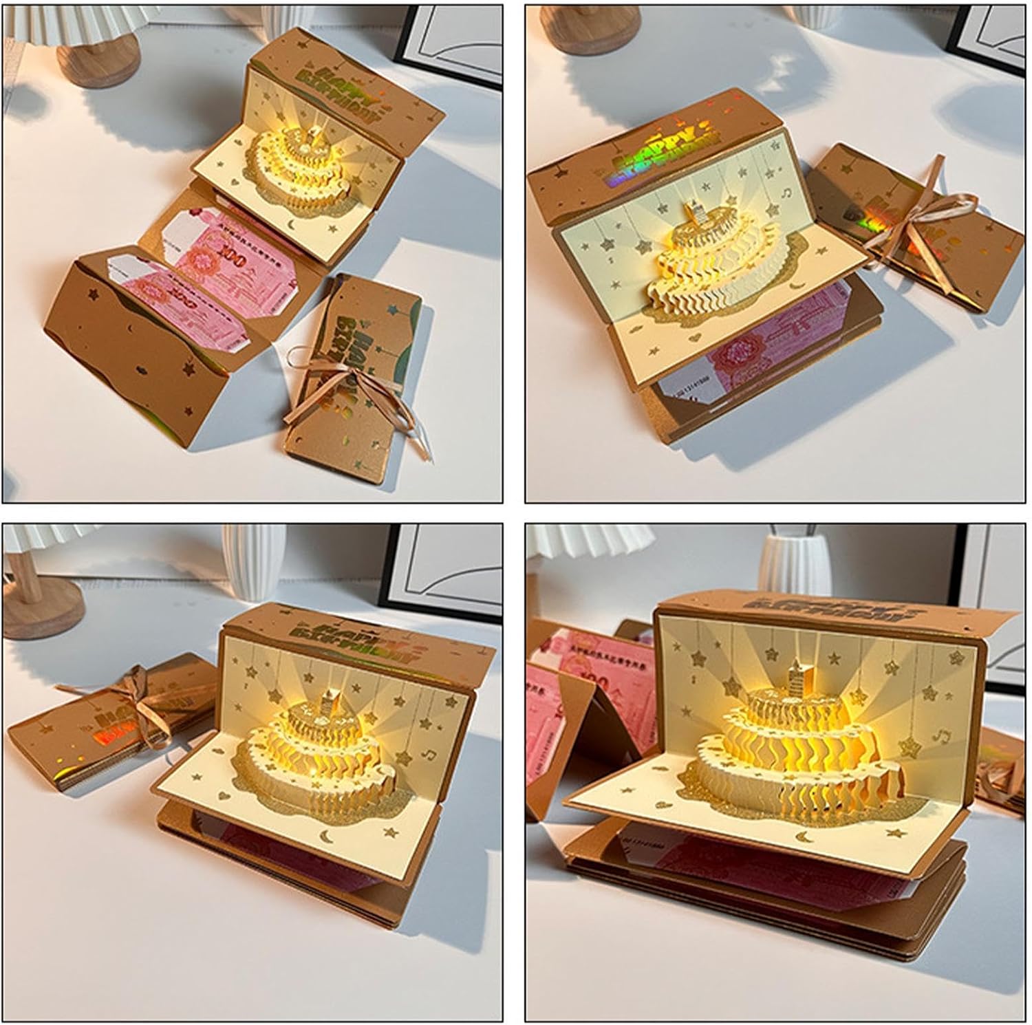 Money Pulling Box, 3D Cake Greeting, Funny Birthday Present, Celebration image 4