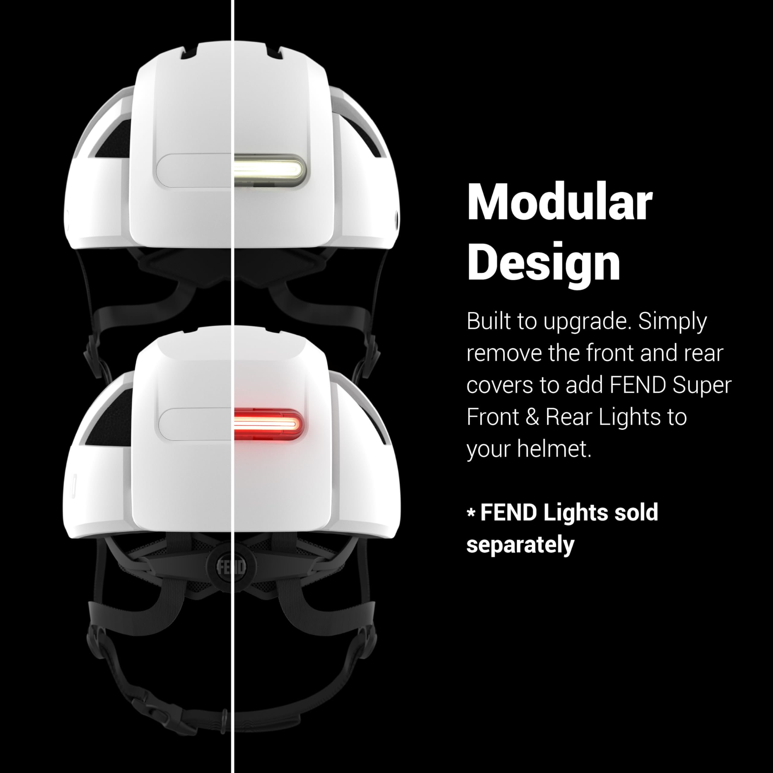 FEND Casco da bicicletta super pieghevole, certificato CPSC/EN1078, per adulti, pendolari, e-bike, scooter