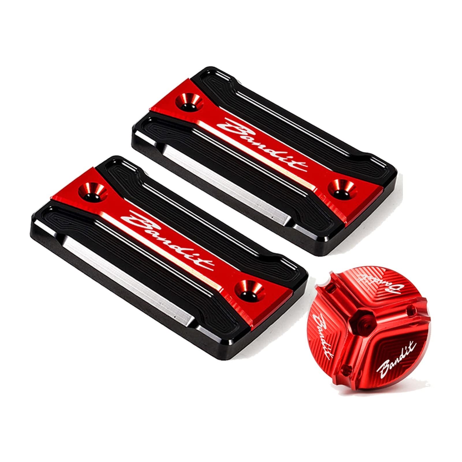 Serbatoio Liquido Freno Per SUZUKI BANDIT S650 S 650 1250 1250S Bandit 1200 1200S 1200N Coperchio Del Serbatoio Del Liquido Dei Freni Per Moto Tappo Del Serbatoio Dell'olio Motore ( Colore : ROSSO )