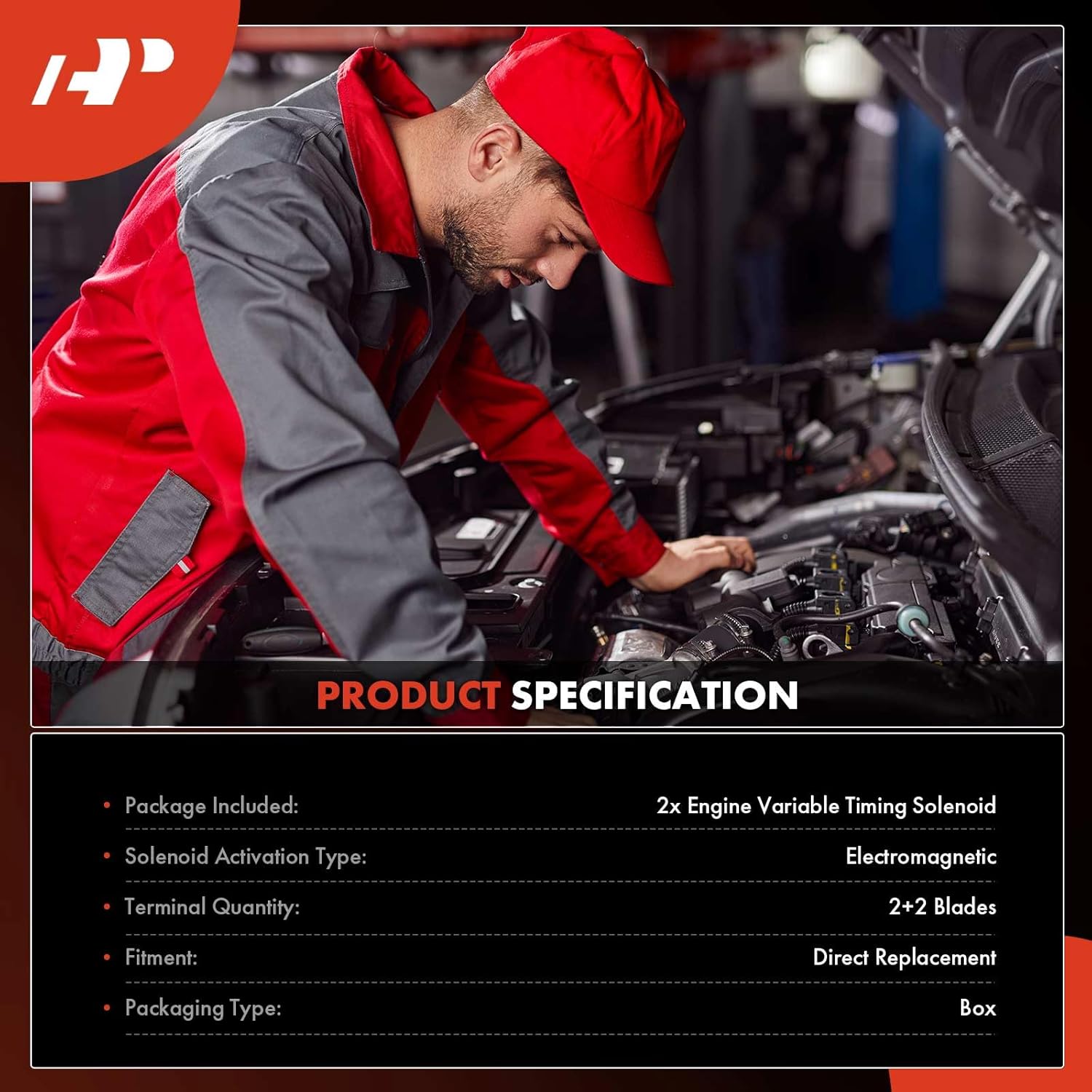 A-Premium 2-PC Intake & Exhaust Engine Variable Valve Timing (VVT) Solenoid Compatible with Jeep Grand Cherokee, Wrangler, Gladiator & Dodge Durango & Chrysler Pacifica, Voyager & Ram 1500