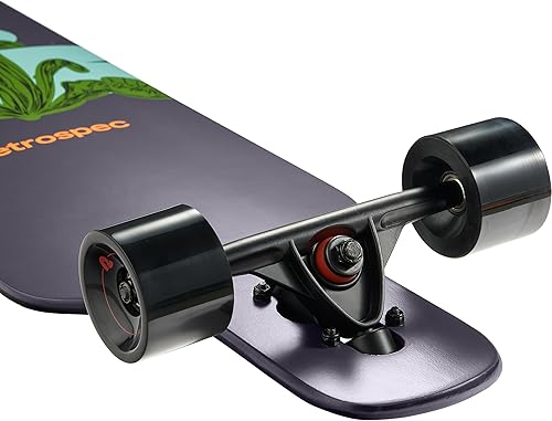 Miniatura 5 de Retrospec Rift Drop-Through Longboard Skateboard Complete Canadian Maple Wood Cruiser wDrop-Through Trucks for Commuting, Cruising, Carving &