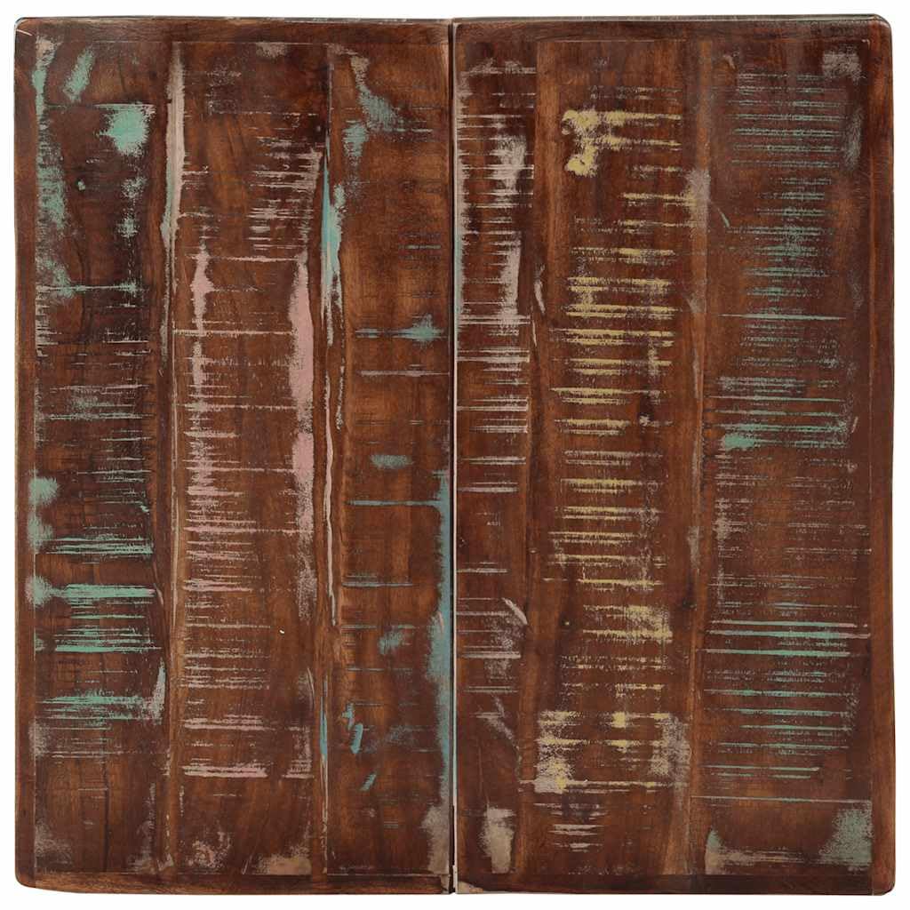Tavolo da Bistrot 60x60x76 cm Legno Massello Recupero Marrone 19.5kg