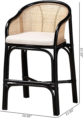 Miniatura 3 de bali & pari Taburete de ratán natural Miranda, altura de mostrador