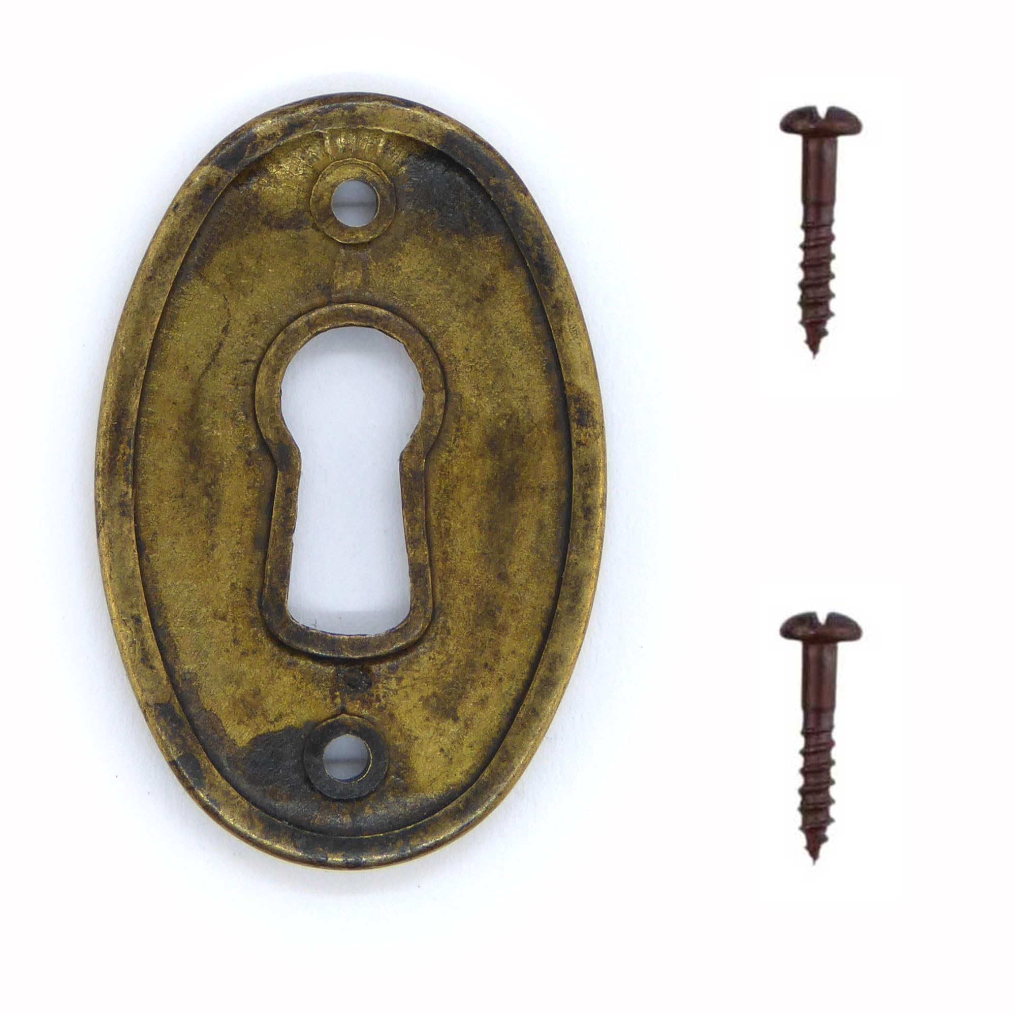 Schlüsselblatt Louis XVI Messing Antik 38x25 Mm - Vintage Griffe Für Möbel