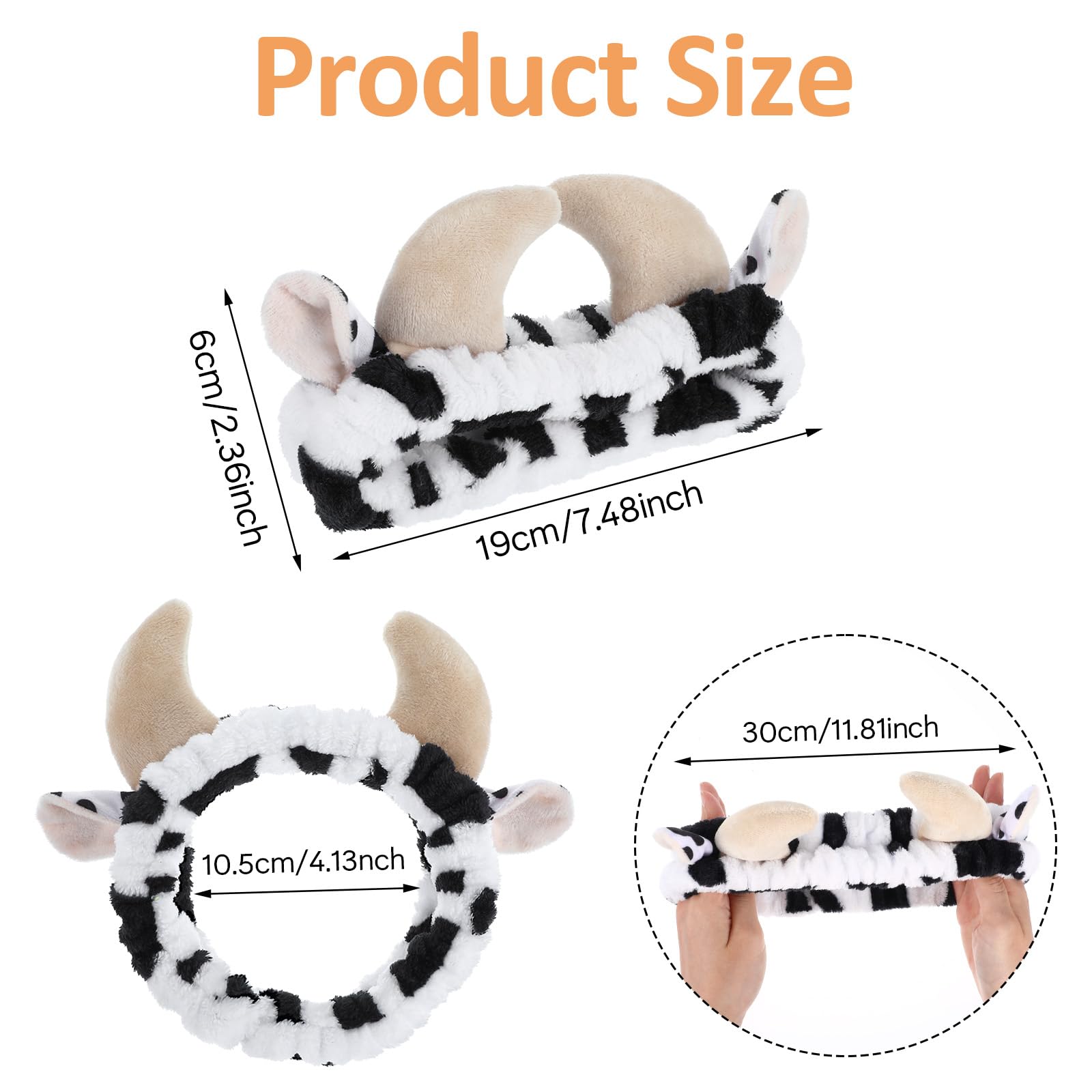 Cow Ears Makeup Headband - Image 2