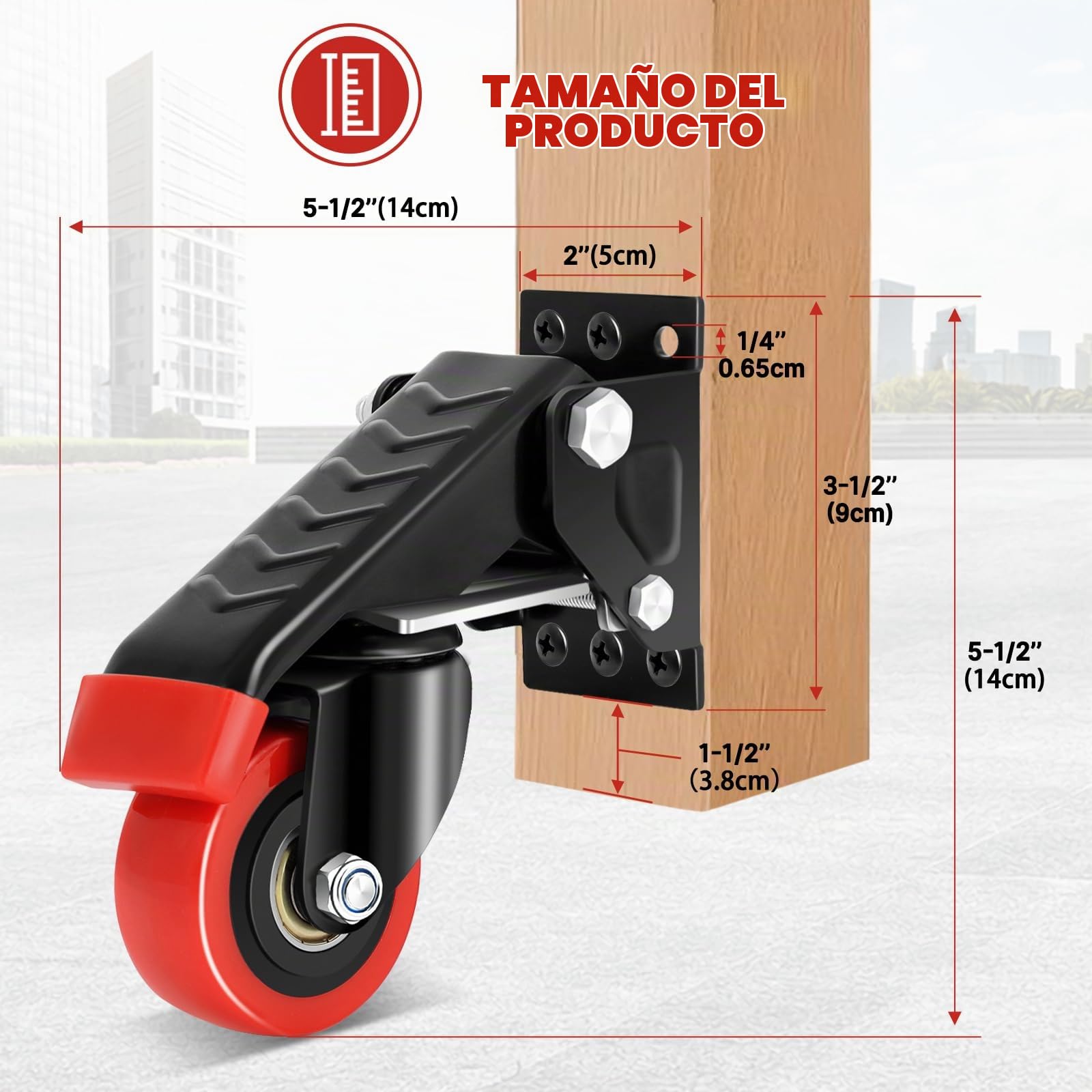 W B D WEIBIDA 63.5MM Ruedas para Bancos de Trabajo, Ruedas para Muebles Pesados Capacidad de Carga 300KG, Soporte Grueso y Ruedas Que no Dejan Marcas, Ruedas Giratorias para Armario, Mesa, Set de 4
