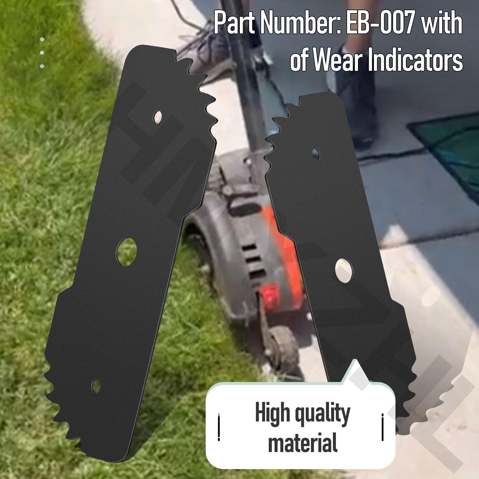 Paquete de 6 cuchillas de repuesto EB-007 de 7-1/2 pulgadas Edge Hog Heavy compatibles con Black Decker LE750 LE710 LE760FF LE760/Craftsman CMEED400 - Cuchillas de repuesto para