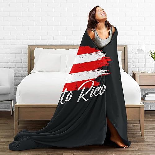 Miniatura 7 de Manta de franela de forro polar completo con bandera boricua puertorriqueña de Puerto Rico boricua Pr