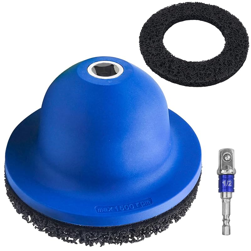 Kit de Limpeza e Desbaste de Cubo de Roda GLEXQLAO 150 mm com Adaptador de 12,7 mm e 2 Discos