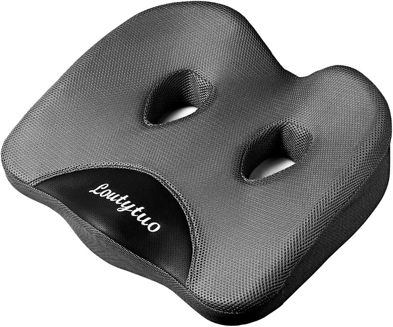 Seat Cushion Pillow,100% Memory Foam and Washable Cover,for Office Chair,Car Seat and Wheelchair,Tailbone & Sciatica & Back Pain Relief