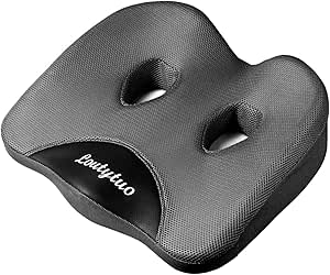 LOUTYTUO シートクッション枕 100%低反発素材 洗濯可能なカバー